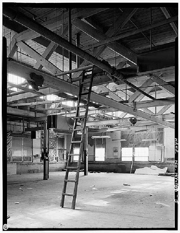 Inman Manufacturing Company Historical Photo Interior Ladder, Rafters